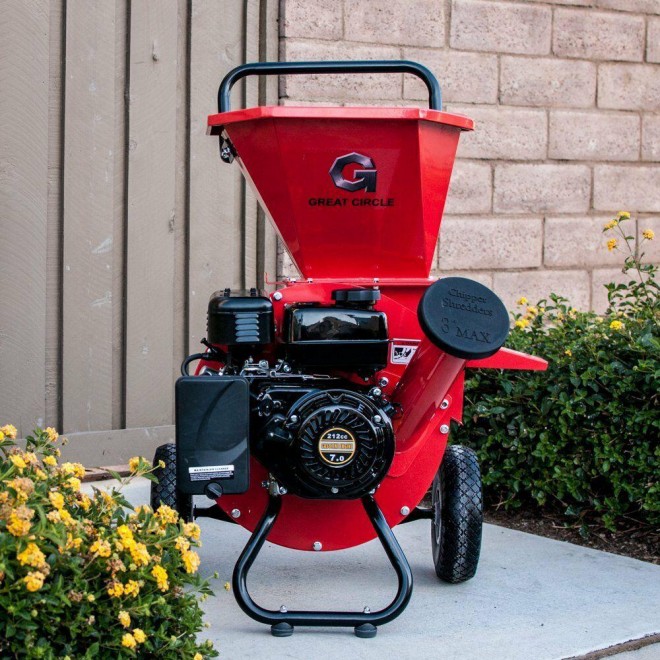 Greatcircle 6.5 HP Heavy Duty 212cc  Powered 3 in 1 Pro Wood Chipper Shred...
