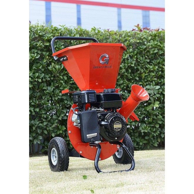 Greatcircle 6.5 HP Heavy Duty 212cc  Powered 3 in 1 Pro Wood Chipper Shred...
