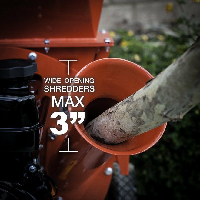 Greatcircle 6.5 HP Heavy Duty 212cc  Powered 3 in 1 Pro Wood Chipper Shred...