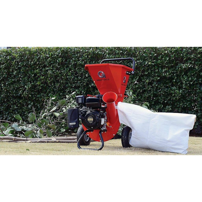 Greatcircle 6.5 HP Heavy Duty 212cc  Powered 3 in 1 Pro Wood Chipper Shred...