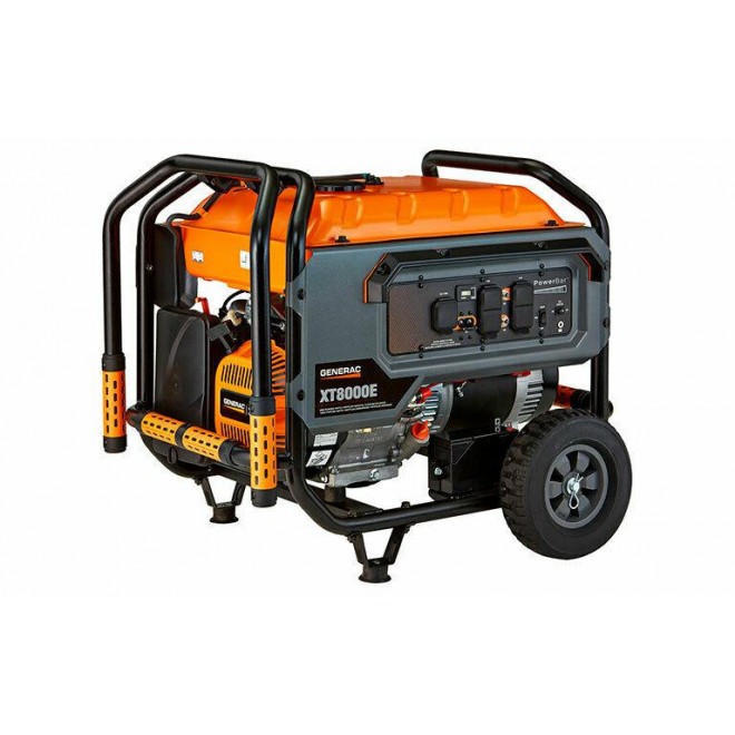 Generac 6433 XT8000E 8,000 Watt Portable  Power Electric Start Generator