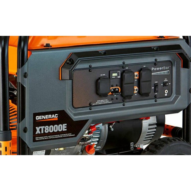 Generac 6433 XT8000E 8,000 Watt Portable  Power Electric Start Generator