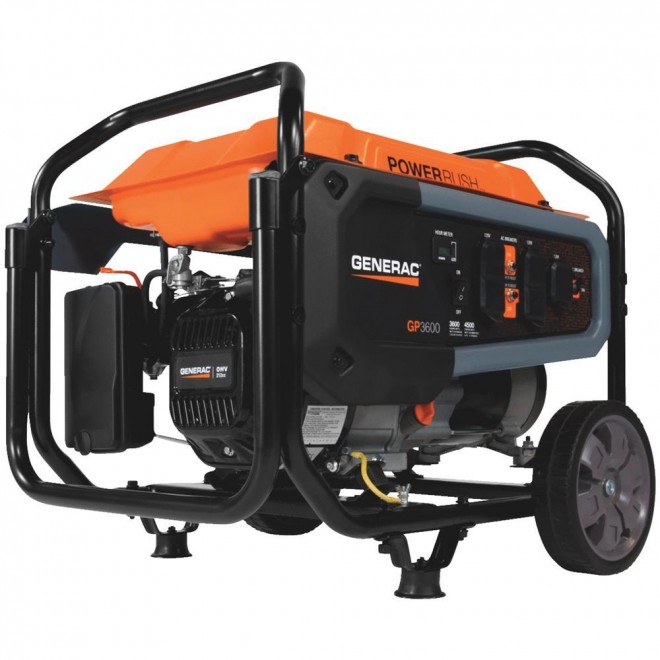 Generac 7677 - GP3600 3600 Watt Portable Generator, 49-State./CAN