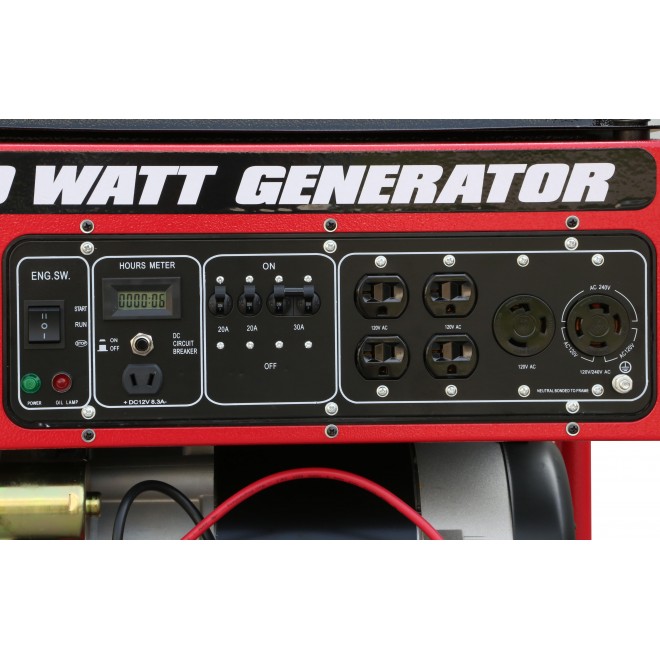 All Power 10000 Watt Generator APGG10000, 10000W  Portable Generator with Electric Start for Home Emergency Power Backup, RV Standby, Storm Hurricane Damage Restoration, EPA Certified