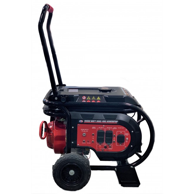 All Power 10000 Watt Dual Fuel Generator, Heavy Duty Portable Generator G10000EGL, /Propane