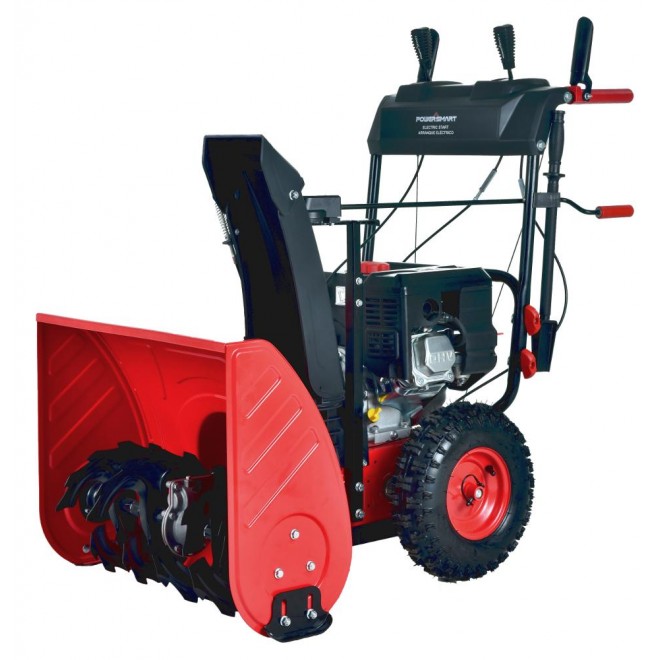 PowerSmat PSS2240-W 24 in. 212cc 2-Stage Electric Start  Snow Blower