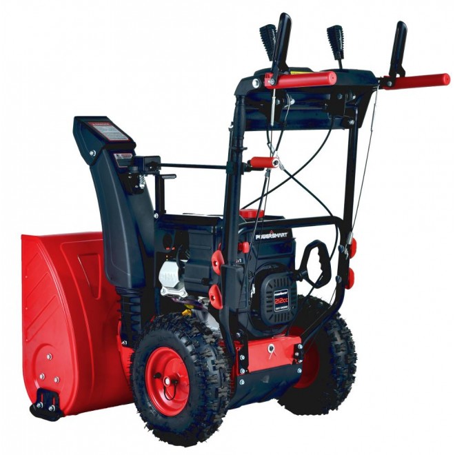 PowerSmat PSS2240-W 24 in. 212cc 2-Stage Electric Start  Snow Blower