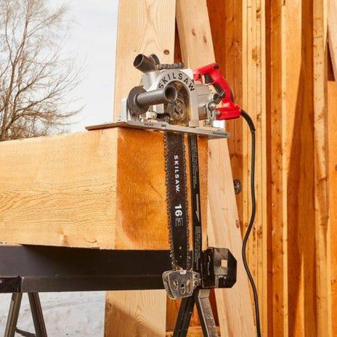 SKILSAW SPT55-11 16 Inch Heavy Duty Worm Drive SAWSQUATCH Carpentry Chainsaw