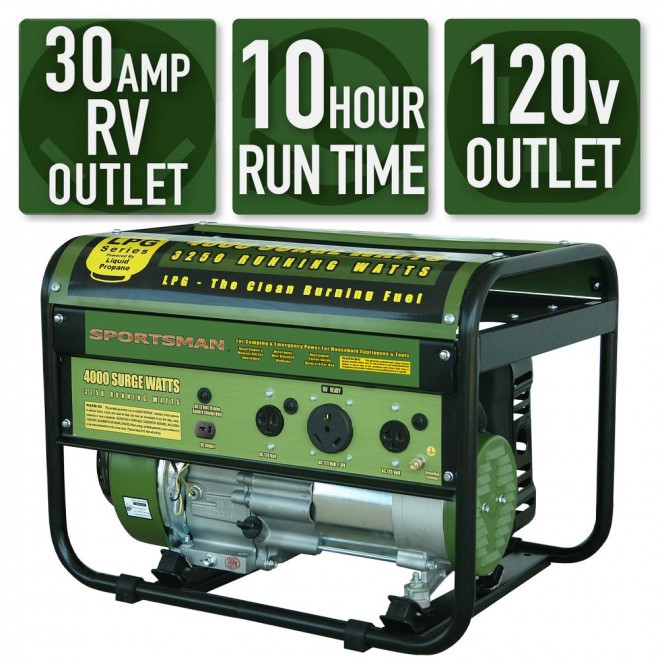 Sportsmans Series 4000-Watt LP Generator