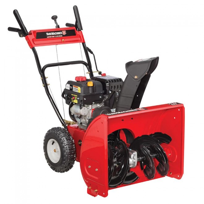 Yard Machines 24-Inch 208cc Two Stage Snow Thrower