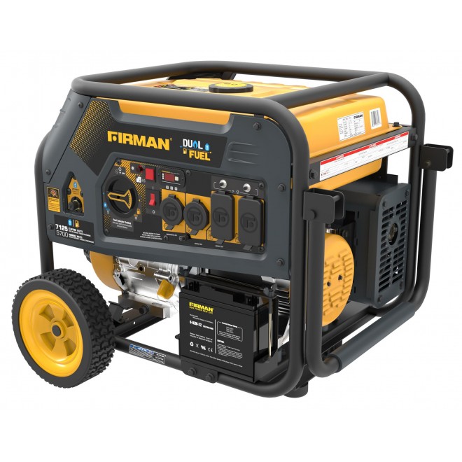 Firman H05753 7100/5700 Watt Dual Fuel Electric Start Generator, cETL