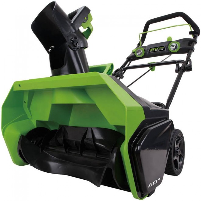 Greenworks PRO 20-Inch 80V Cordless Snow Thrower, 2.0 AH Battery Included 2600402