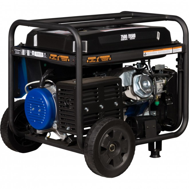 Westinghouse WGen7500 Portable Generator with Remote Electric Start - 7500 Rated Watts & 9500 Peak Watts -  Powered - CARB Compliant - Transfer Switch Ready
