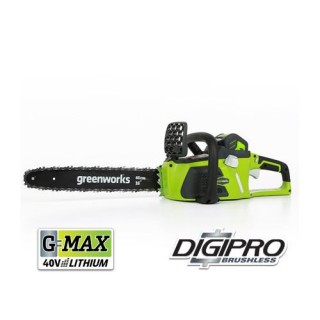 Greenworks 40V 16-Inch Cordless Lithium-Ion Brushless Chainsaw, 4.0 AH Battery Included 20312