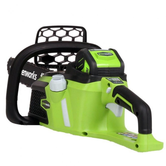 Greenworks 40V 16-Inch Cordless Lithium-Ion Brushless Chainsaw, 4.0 AH Battery Included 20312