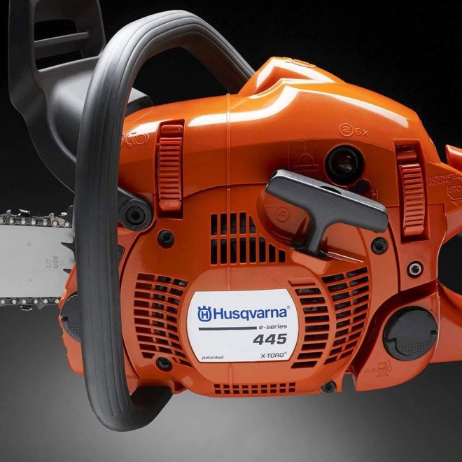 Husqvarna 445E Series 3/8 Inch Pitch 45.7cc 2.8 HP 16 Inch  Powered Chainsaw