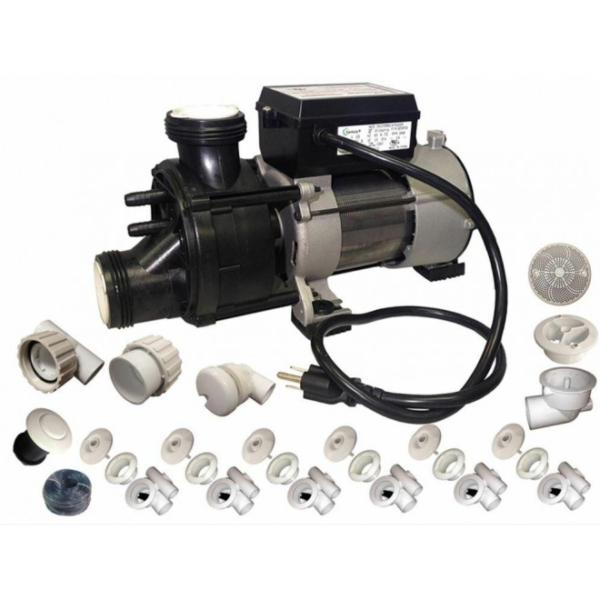Conversion assembly kit BATHTUB to WHIRLPOOL JETTED TUB w/ Waterway Genesis pump