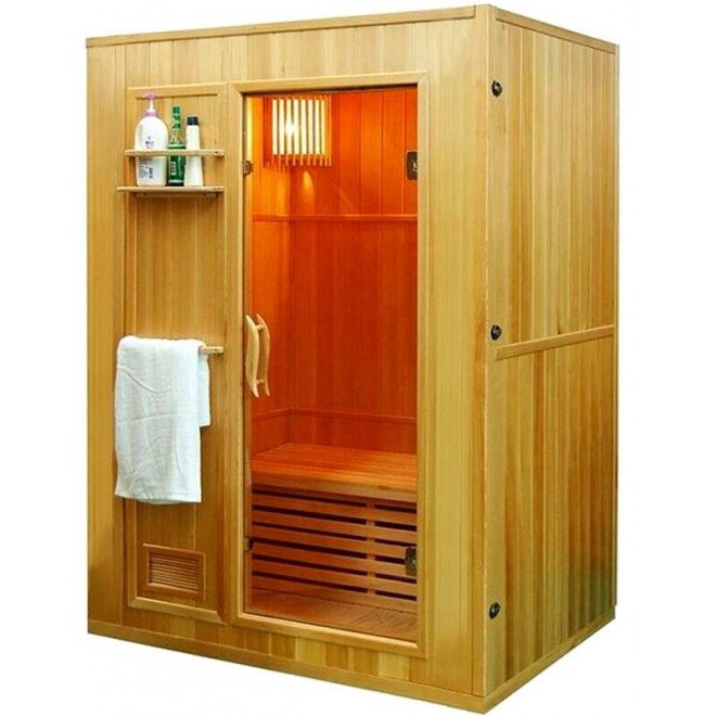 NEW 1/2 Person  Swedish Wet Dry Traditional Steam Sauna  + 4.5KW Upgrade