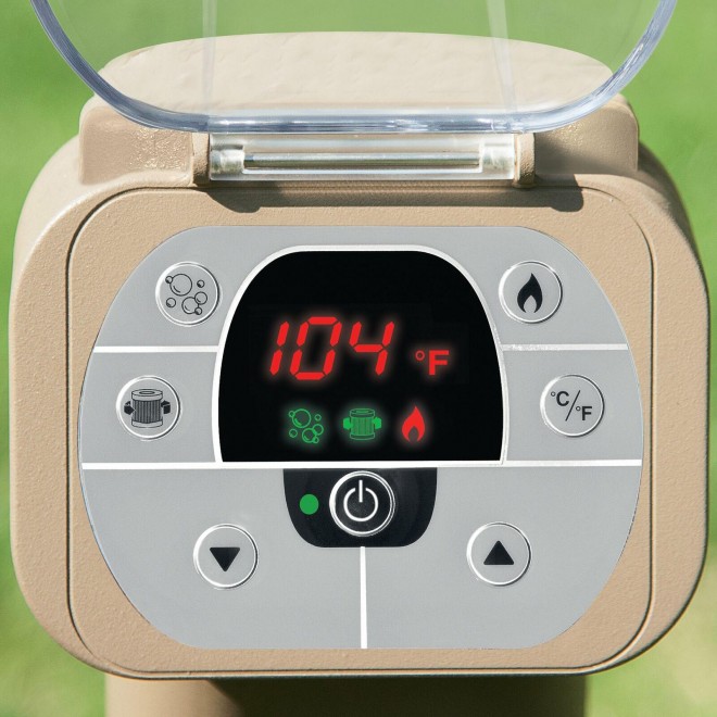 Intex 28407VM Pure Spa Portable Inflatable Massage Heated Hot Tub for 6 Person