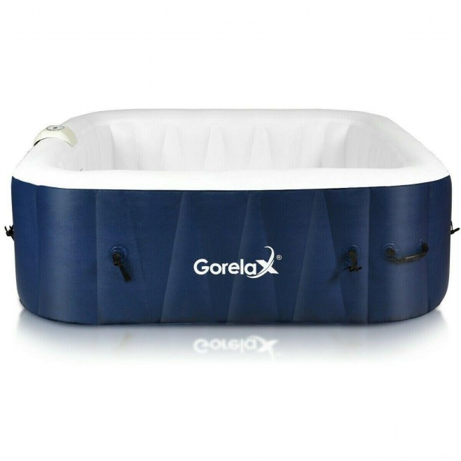 Inflatable Hot Tub Outdoor Jacuzzi Portable Spa 4 Person Hottub Massage Pool New