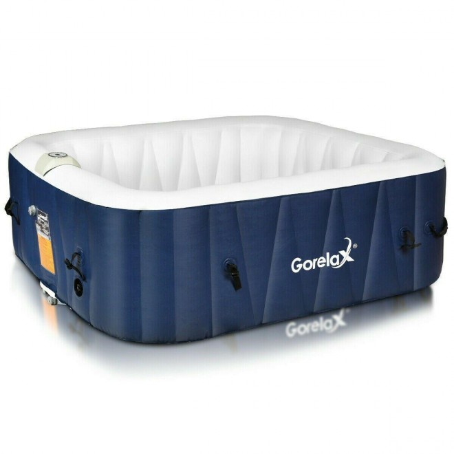 Inflatable Hot Tub Outdoor Jacuzzi Portable Spa 4 Person Hottub Massage Pool New