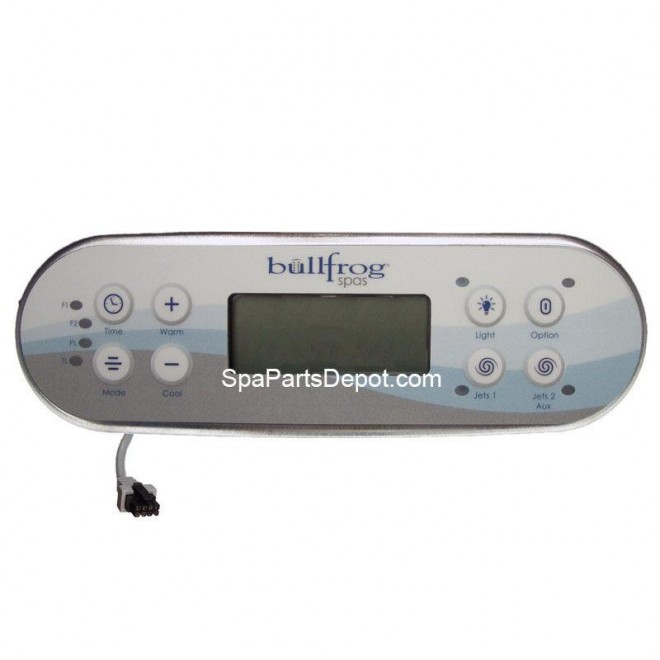 Bullfrog Spa Control Panel, Premier 8 Button