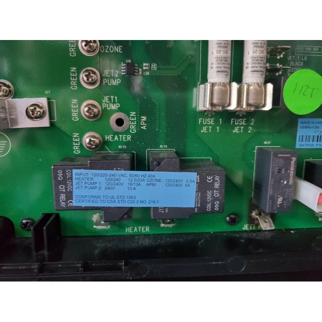 Hot Spot Spa Control Box  WATKINS PN 1303401-1 Revision H