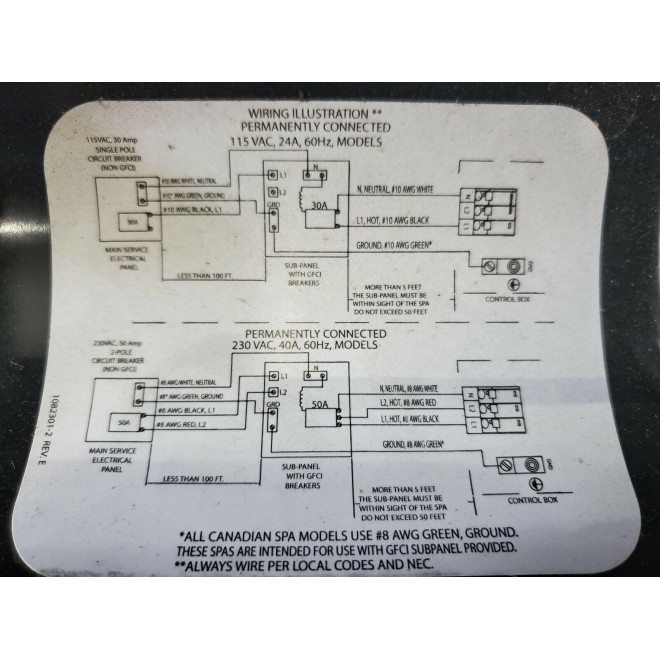 Hot Spot Spa Control Box  WATKINS PN 1303401-1 Revision H