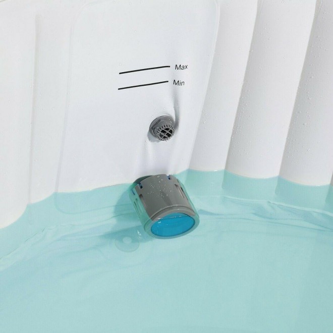 Portable Hot Tub 4 Person Inflatable Pool Outdoor Spa Hottub Massage Tub w Cover