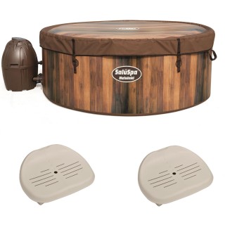Bestway SaluSpa Helsinki AirJet 7 Person Inflatable Spa & Hot Tub Seat (2 Pack)