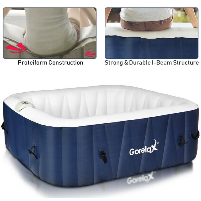 6 Person Hot Tubs And Spas Jacuzzi Blow Up Inflatable Portable Outdoor Massage