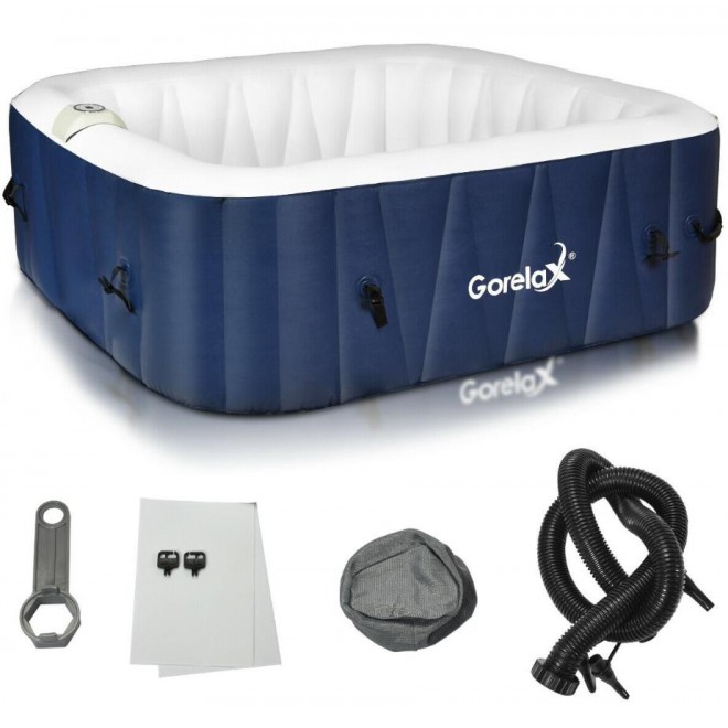 6 Person Hot Tubs And Spas Jacuzzi Blow Up Inflatable Portable Outdoor Massage