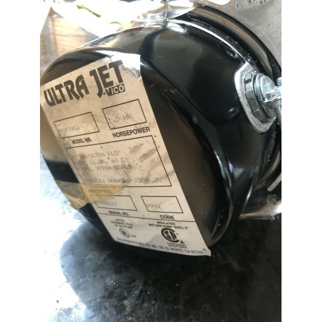 Softub hot tub pump motor heater  140/220/300 gallon tubs,  110V 1hp Ultra Jet