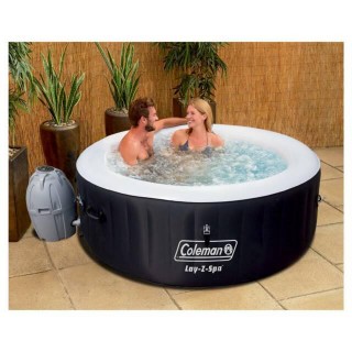 Coleman Lay-Z-Spa 71 X 26 Inflatable 4-5 Person Portable Black Hot Tub - 13804