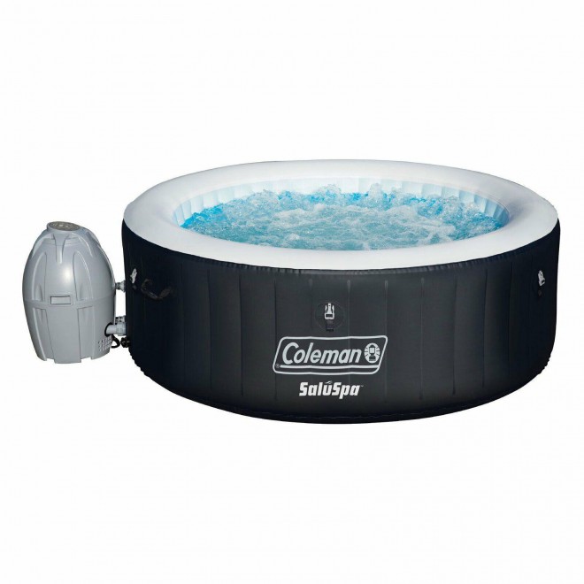 Coleman Lay-Z-Spa 71 X 26 Inflatable 4-5 Person Portable Black Hot Tub - 13804
