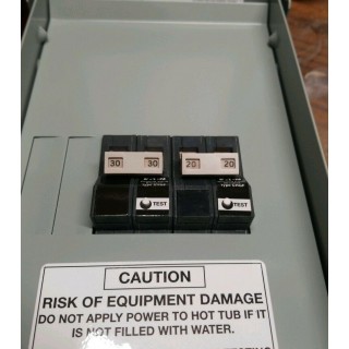 WATKINS EATON 301755 HOT TUB SPA SPRINGS 230V 50a (20a & 30a) GFCI Sub Panel