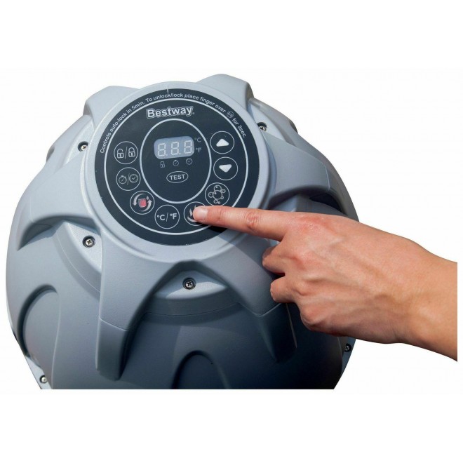 Inflatable Hot Tub Lay Z SPA  4 Person Spas Pool Bubbles And Hot Tubs With Cover