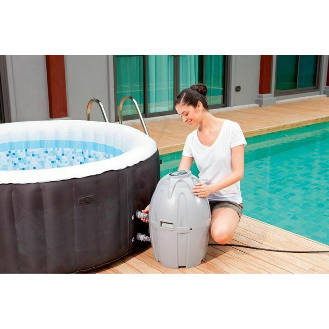 Inflatable Hot Tub Lay Z SPA  4 Person Spas Pool Bubbles And Hot Tubs With Cover