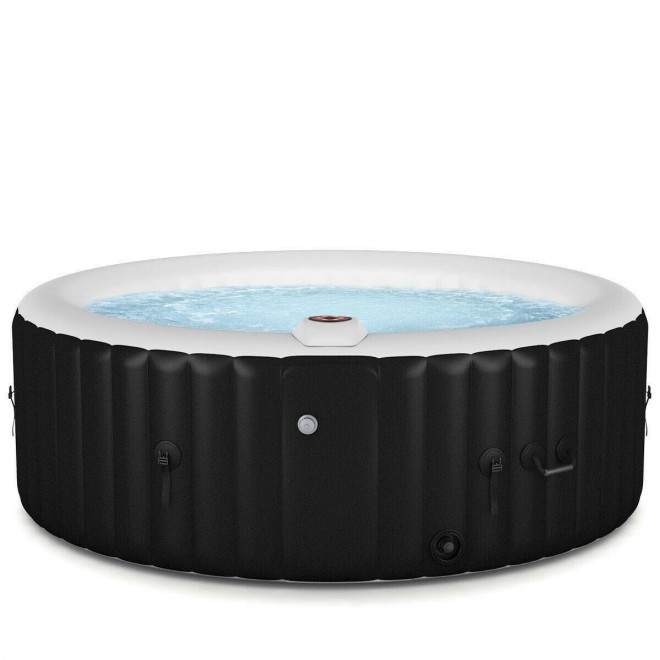 4 Person Folding Portable  PVC Inflatable Bubble Massage Spa Hot Tub Jacuzzi