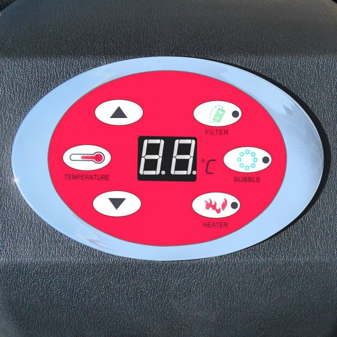 4 Person Folding Portable  PVC Inflatable Bubble Massage Spa Hot Tub Jacuzzi