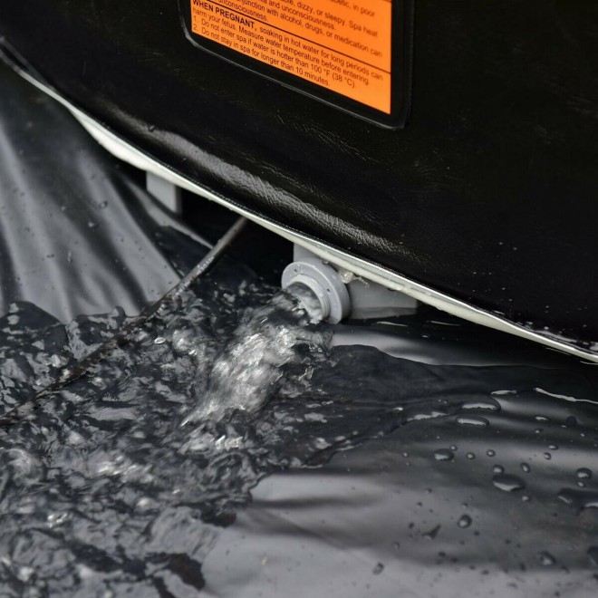 4 Person Folding Portable  PVC Inflatable Bubble Massage Spa Hot Tub Jacuzzi