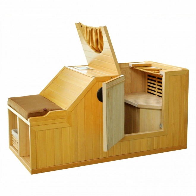 Radiant Saunas BSA2101 Serenity  Infrared Half Sauna, 59