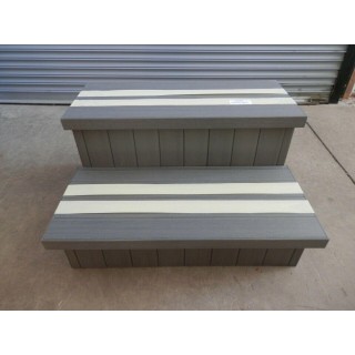 Nordic Hot Tub Wood Steps