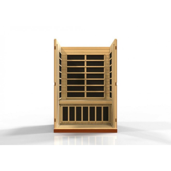 Dynamic Vittoria 2 Person Low EMF Far Infrared Sauna 6 Carbon Heaters NEW!