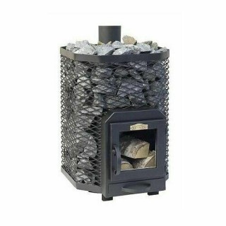 Sauna Wood Burning Stove Square 16 for 8 - 16m3 Steam Room 17kw Without Stones