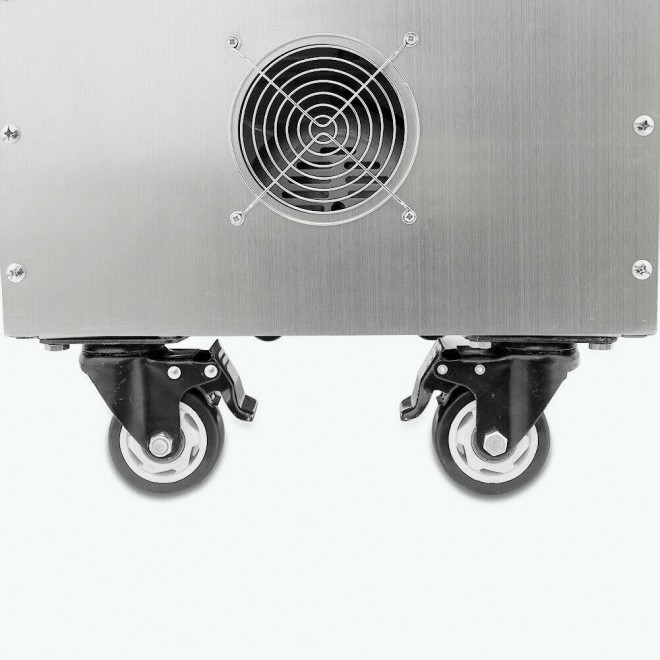 58L 300W Kitchen Fryer Oil Filter Cart Portable Commercial Filtration System