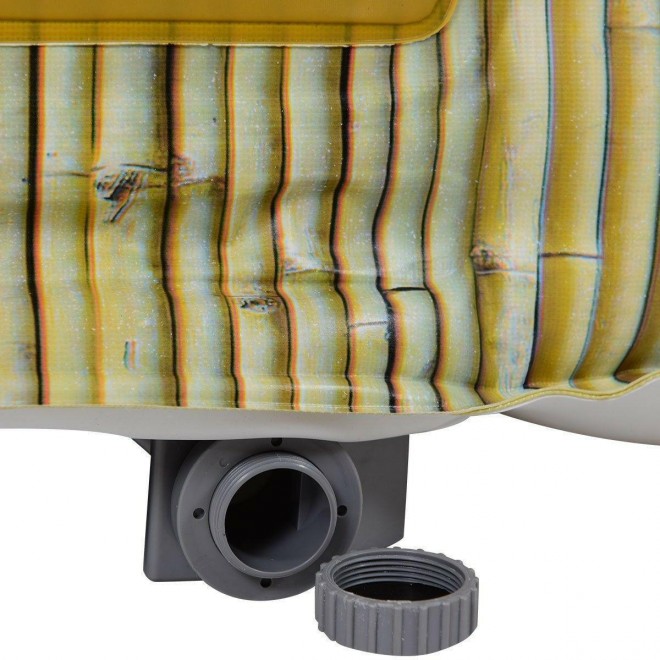 4 Person 210 Gallon 130 AirJet Indoor Outdoor Portable Heated Bubble Massage Spa