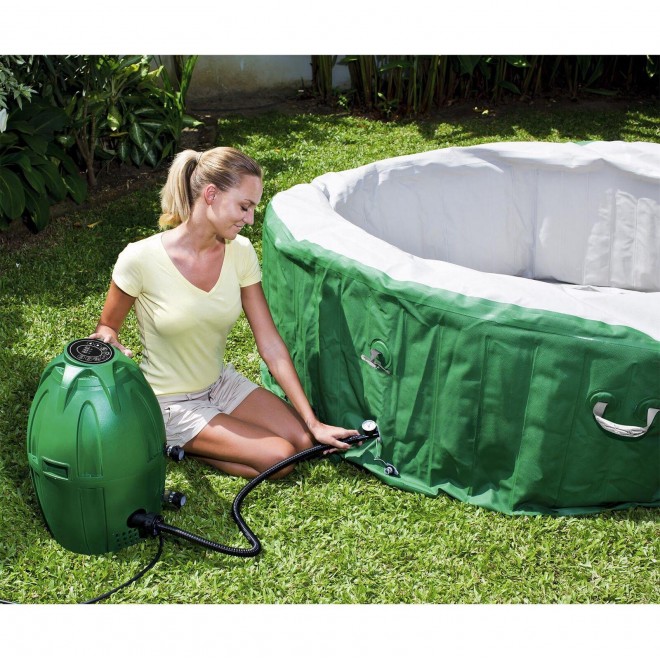 Coleman SaluSpa 90363E Inflatable Outdoor Spa Jacuzzi Bubble Massage Hot Tub