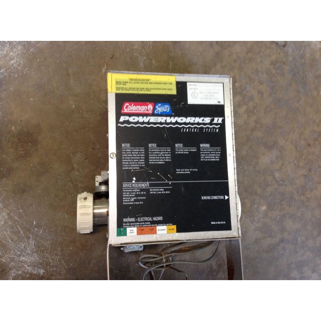 Coleman power works powerworks 2 II SPA HOT TUB CONTROL CENTER system spas 240v