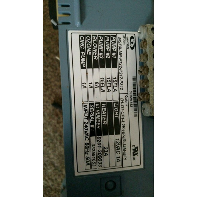 Gecko Artic Spa Hot tub main control board panel